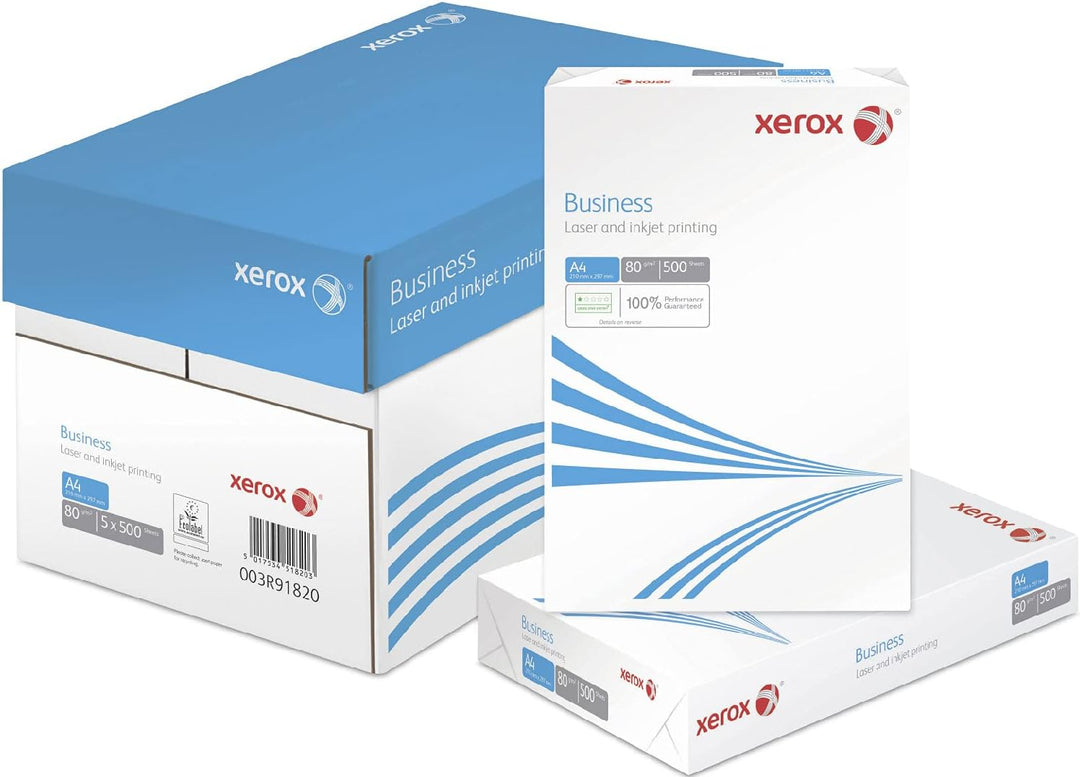 Xerox 003R91820 Business Kopierpapier, Druckerpapier, Universalpapier DIN A4 80 gr./m² 2.500 Blatt K