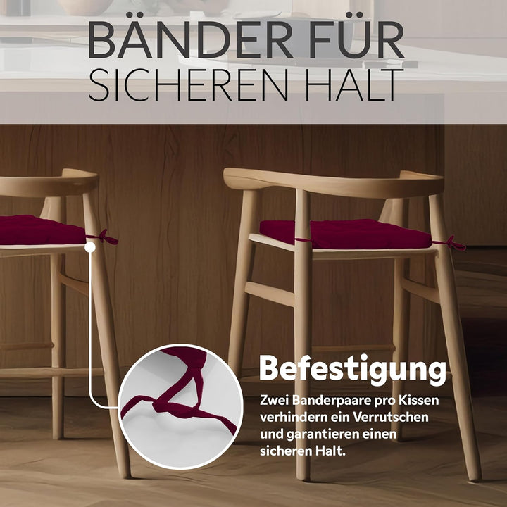 Brandsseller Sitzkissen Dekokissen Stuhlkissen Zierkissen Gartenkissen - 9er Steppung- in Verschiede