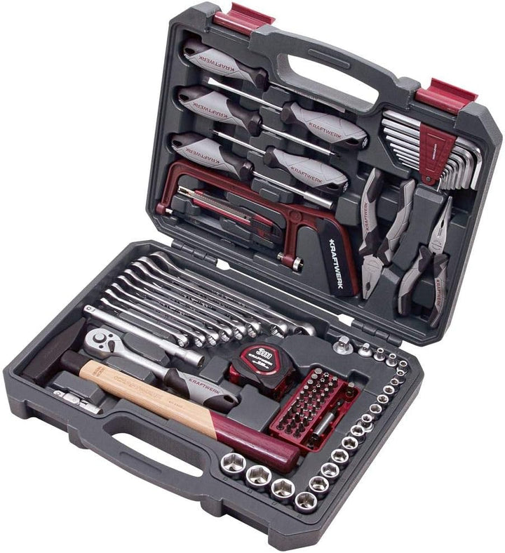 KRAFTWERK 204103500 Werkzeugkoffer 1/4 + 3/8'