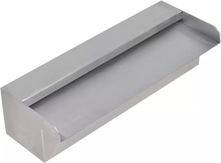 yorten Rechteckige Wasserfall Wasserfont?ne Dekorativ Pool-Font?ne aus Edelstahl 30 x 11,5 x 8 cm (B