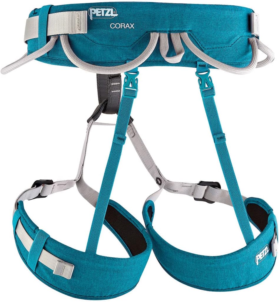 PETZL Unisex Corax Klettergurt (1er Pack) Einheitsgrösse Türkis, Einheitsgrösse Türkis