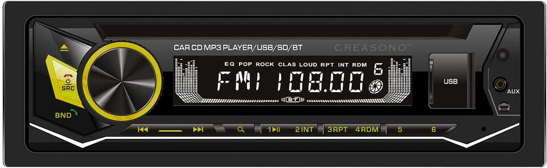 Creasono Autoradio mit CD Player: MP3-Autoradio, CD, Bluetooth, Freisprechfunktion, USB, SD, 4x45W (