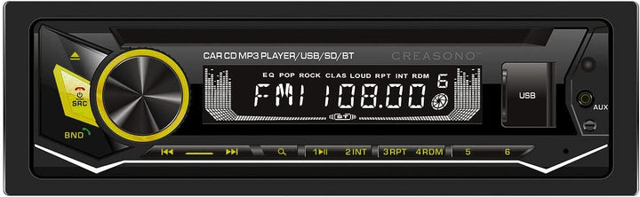 Creasono Autoradio mit CD Player: MP3-Autoradio, CD, Bluetooth, Freisprechfunktion, USB, SD, 4x45W (