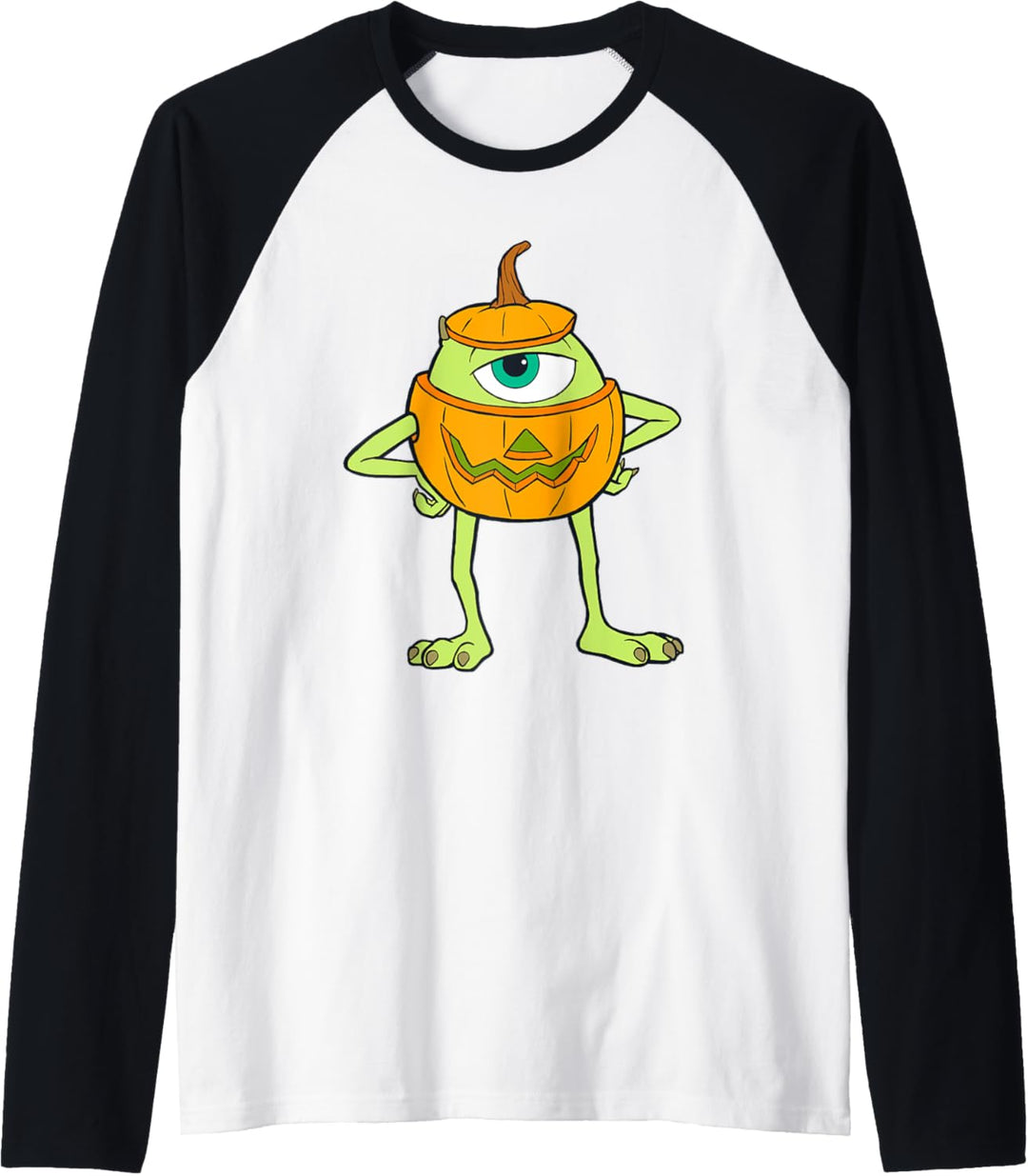 Disney and Pixar's Monsters, Inc. Mike Pumpkin Halloween Raglan
