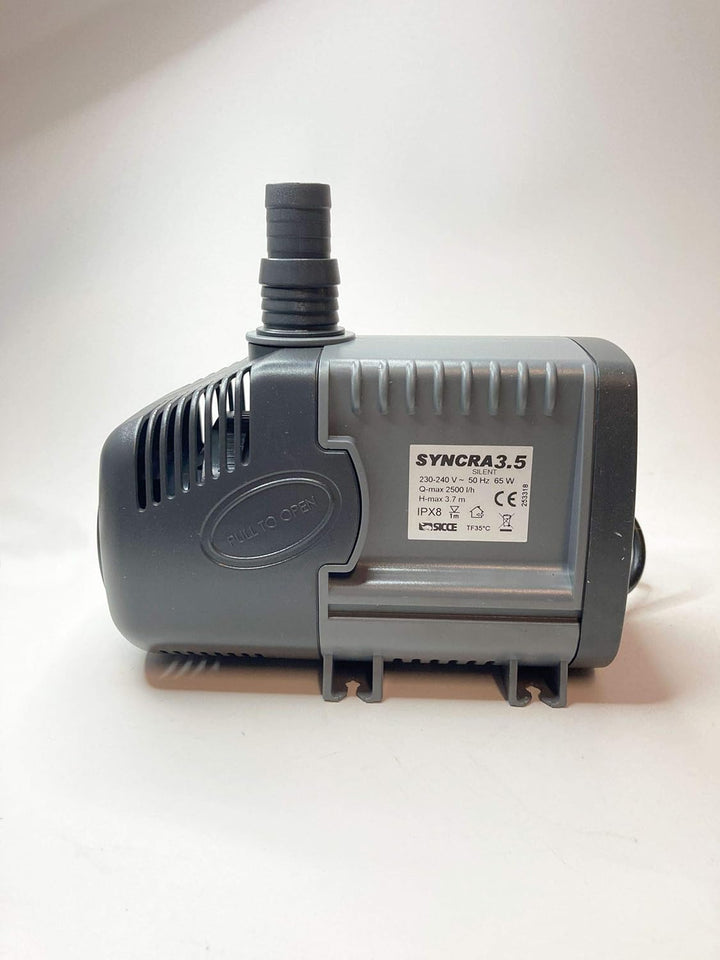 Zimmerbrunnenpumpe Sicce Syncra Silent 3.5 Wasserpumpe (65W, 2500 l/h, 3,70 m Förderhöhe), hochwerti