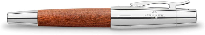 Faber-Castell 148200 - Füller e-motion Holz, braun, Federbreite M, inkl. Geschenkverpackung und Konv