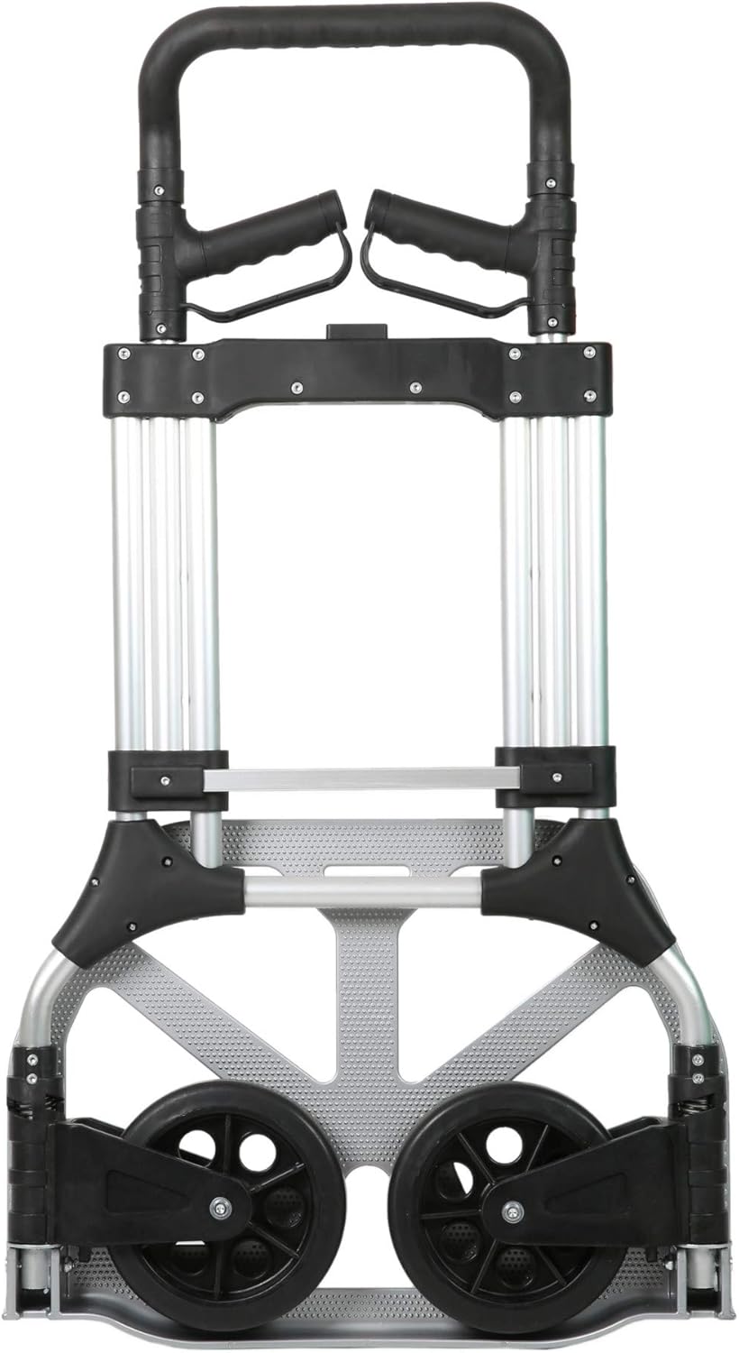 STIER Sackkarre Premium klappbar, Aluminium Transportkarre, Belastbarkeit bis 200kg, Stapelkarre zum