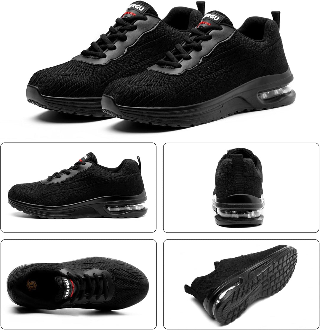 TAERGU Sicherheitsschuhe Herren-S1 Arbeitsschuhe Leicht SBP Stahlkappenschuhe Safety Shoes Einstichr