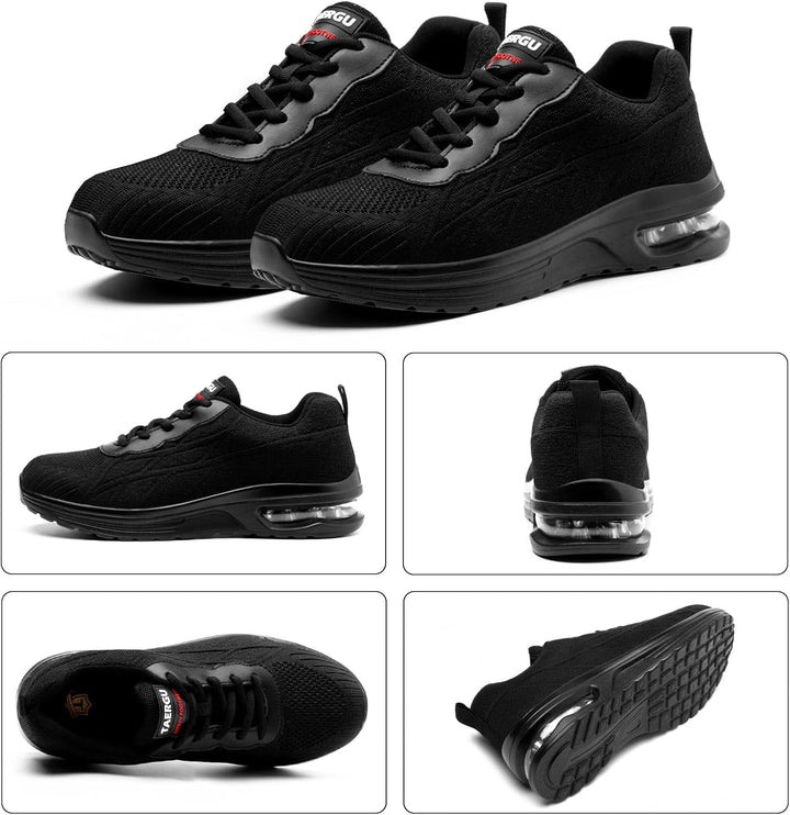 TAERGU Sicherheitsschuhe Herren-S1 Arbeitsschuhe Leicht SBP Stahlkappenschuhe Safety Shoes Einstichr