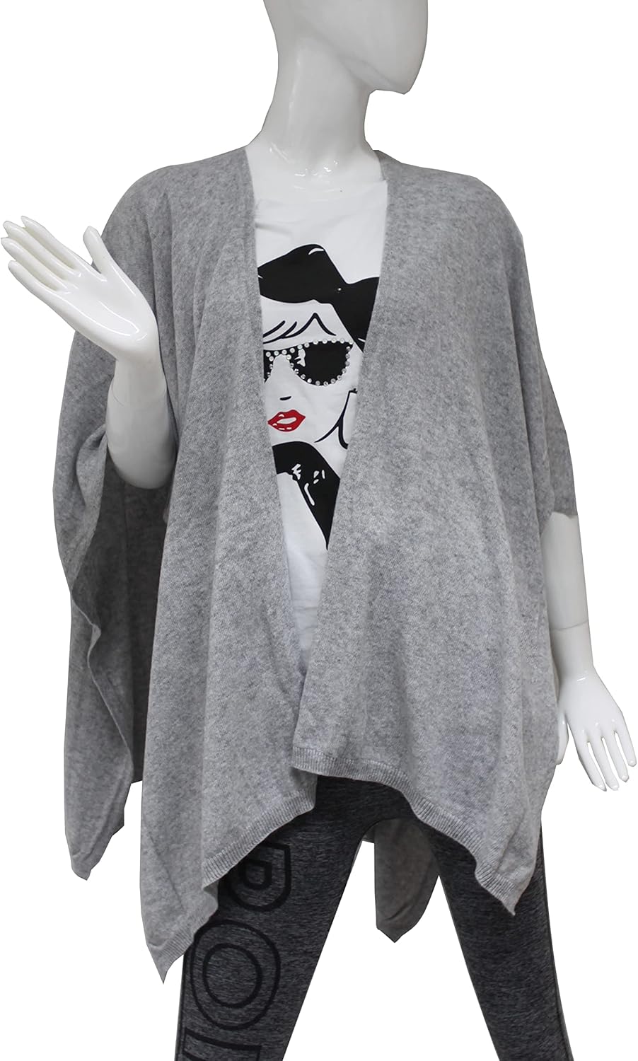 Damen Poncho,Schal Pullover, Lange Strickjacke, Strickpullover, Mantel,XXL Umhängetuch,Tunika für So