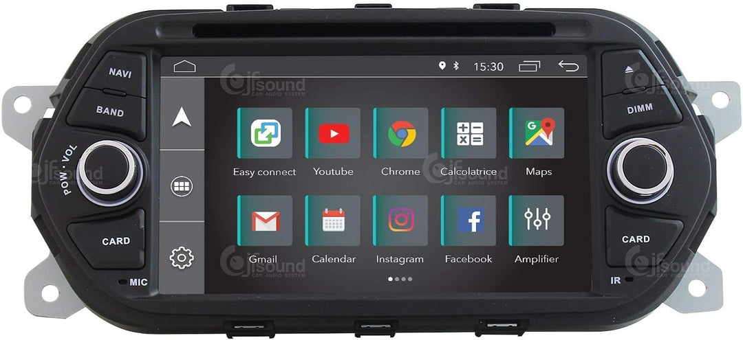 Costum fit Autoradio für FIAT Tipo Android GPS Bluetooth WiFi Dab USB Full HD Touchscreen Display 7"