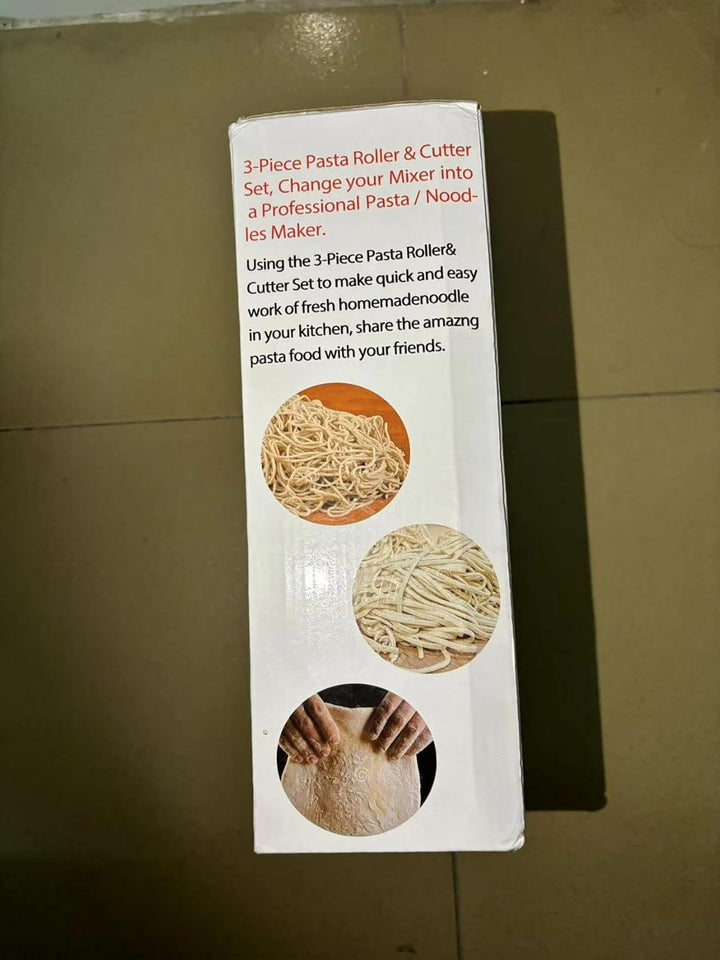 Nudelaufsatz für Kenwood Standmixer, inklusive Nudelblattwalze Spaghettischneider und Fettuccinischn