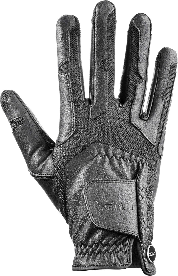 uvex Unisex – Erwachsene Ventraxion Reithandschuhe 5-6 Schwarz, 5-6 Schwarz