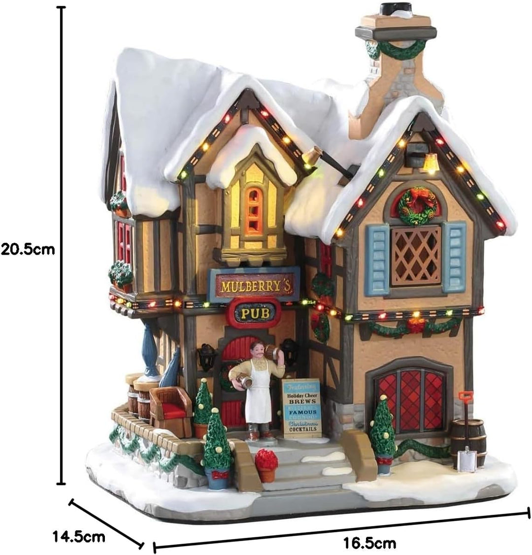 Lemax 95469 - Mulberry's Pub - Neu 2019 - Beleuchtete Kneipe - Caddington Village - Weihnachtswelt/W