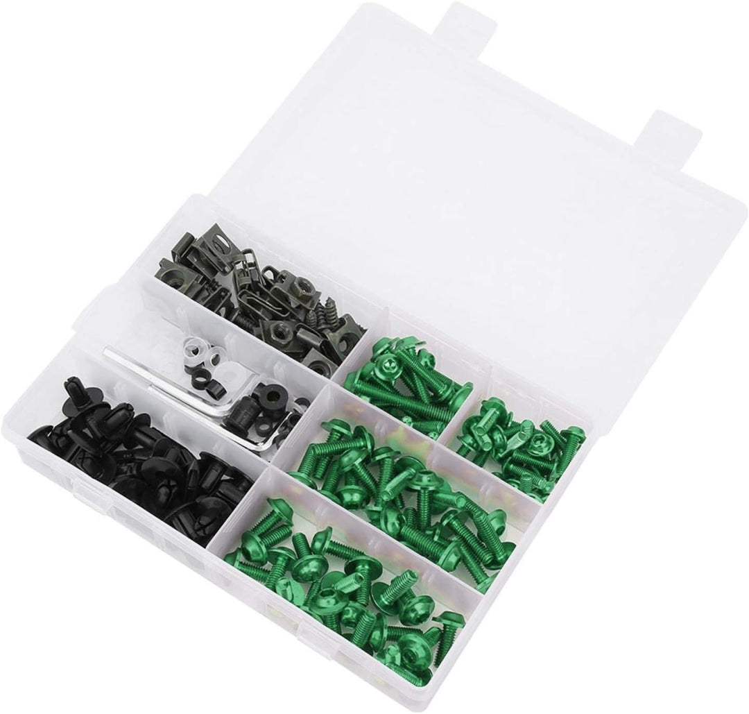 Verkleidungsschraubensatz, 198 Stück/Set Verkleidungsschrauben der Windschutzscheibe M5 M6 Schrauben