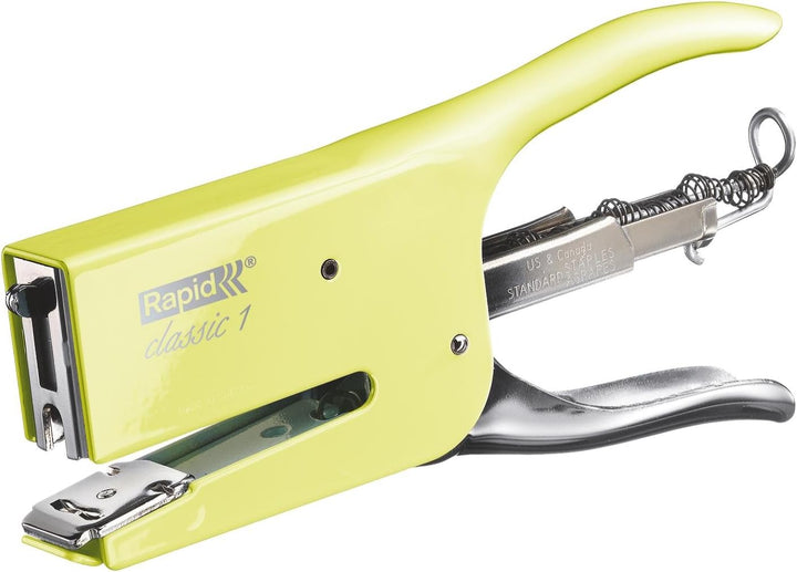 Rapid Heftzange K1, Retro, klassisch, 26, 26, 6 und 8 Heftklammern, Mellow Yellow Classic,Klassisch,