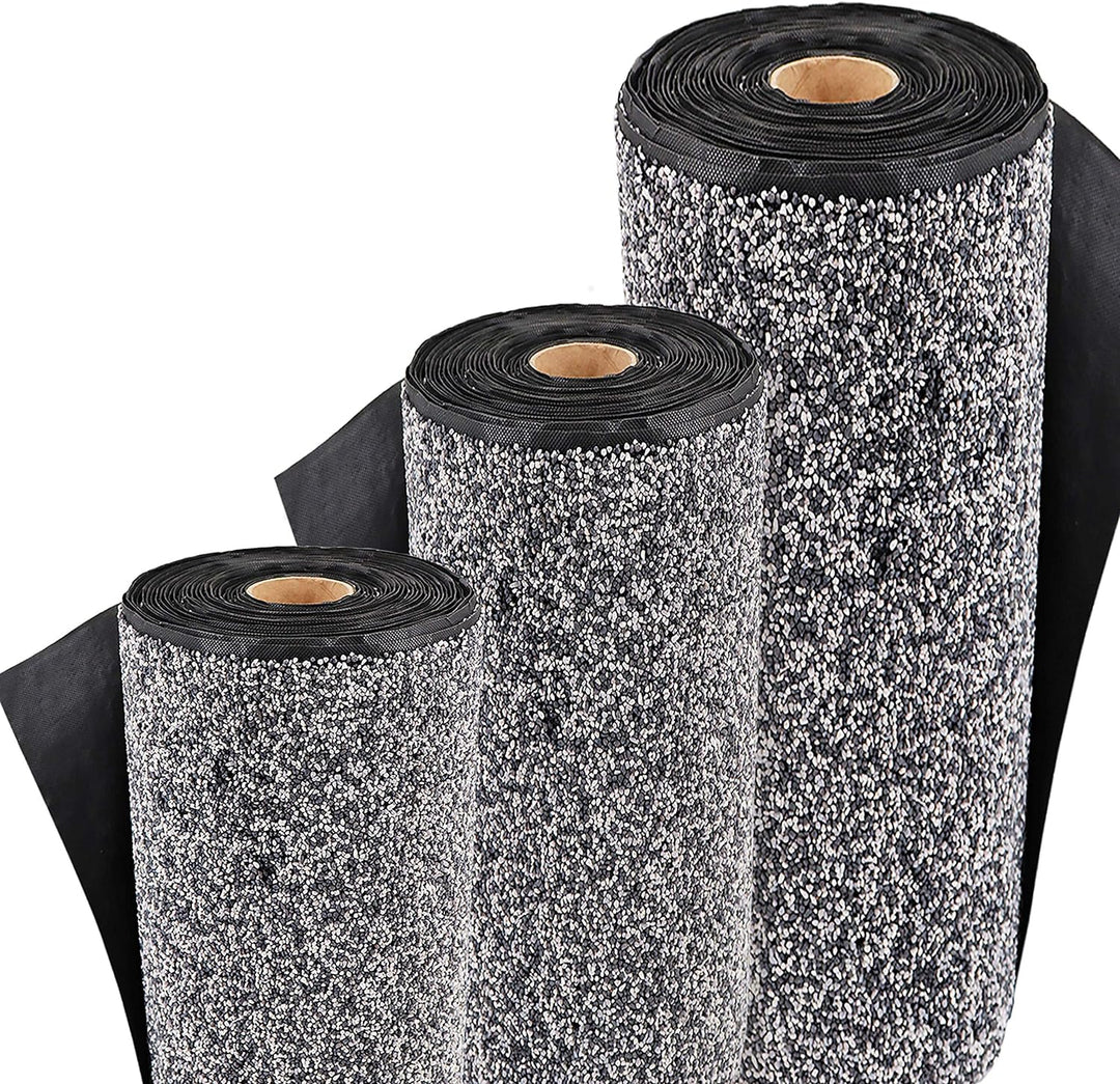 Aquagart Premium Teich Steinfolie 10m x 0,4m grau I Steinfolie Teich-Folie für Bachlauf Gartenteich