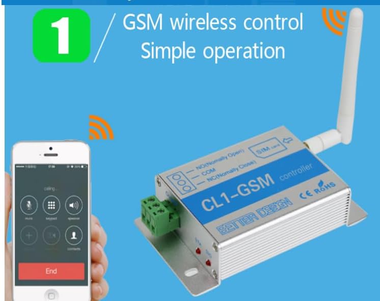Drahtlose Fernbedienung GSM SMS Smart Home Sicherheitssystem Schalter CL1-GSM Gate Türöffner Operato