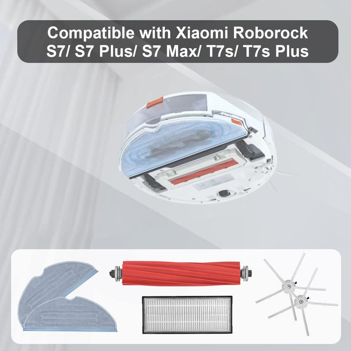 DrRobor Ersatz Zubehör für Roborock S7 S7 Plus S7+ S7 MaxV S7 MaxV Ultra T7s T7s Plus T7s + mit Wisc