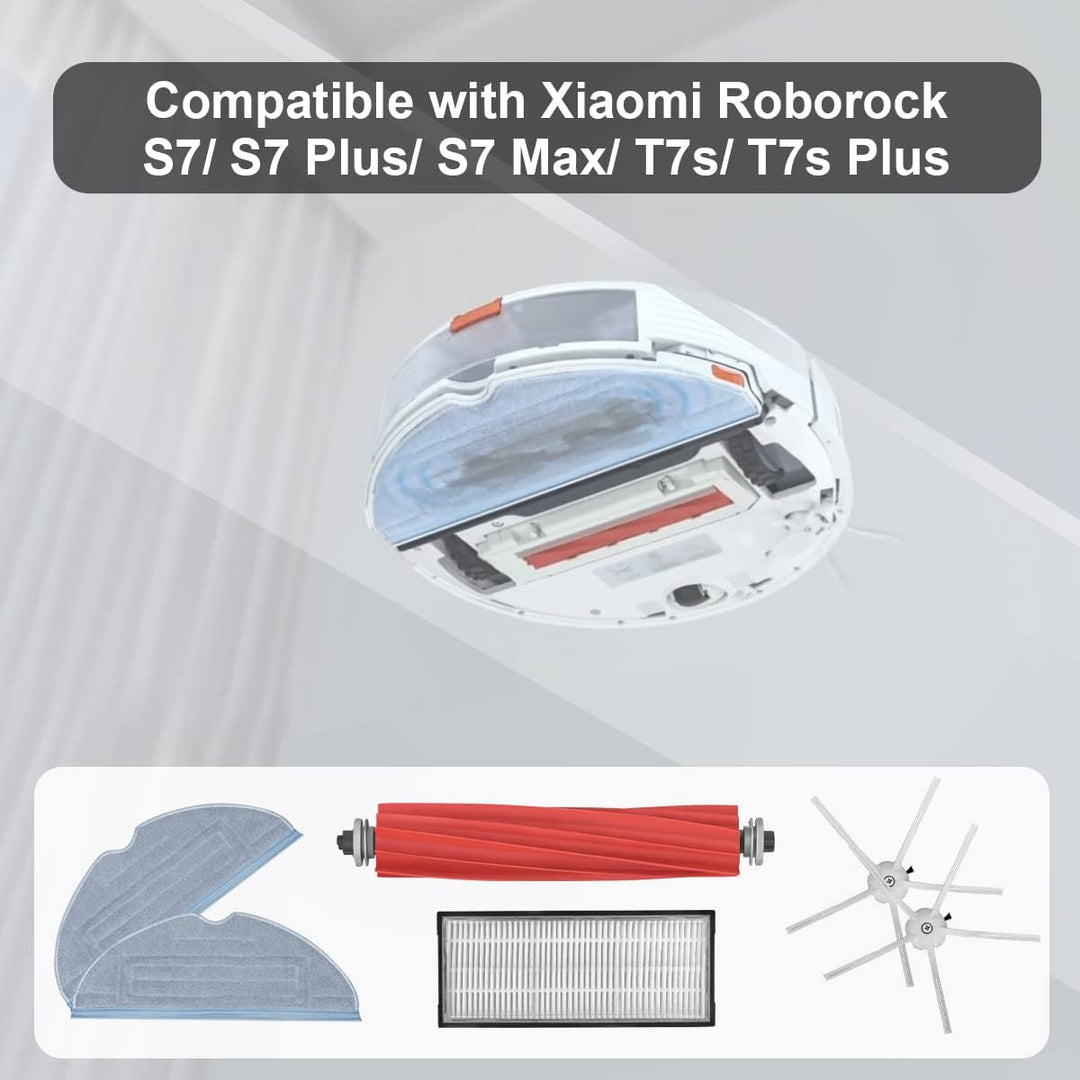 DrRobor Ersatz Zubehör für Roborock S7 S7 Plus S7+ S7 MaxV S7 MaxV Ultra T7s T7s Plus T7s + mit Wisc