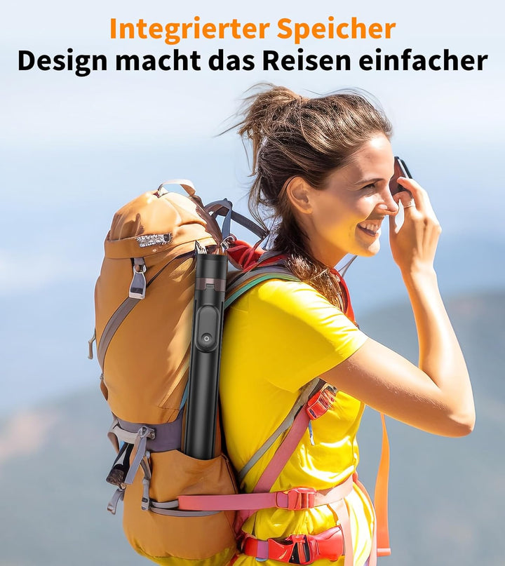 TONEOF 168cm Automatisches Selfie Stick Stativ, Handy Stativ mit Magnetischer Wiederaufladbarer Fern