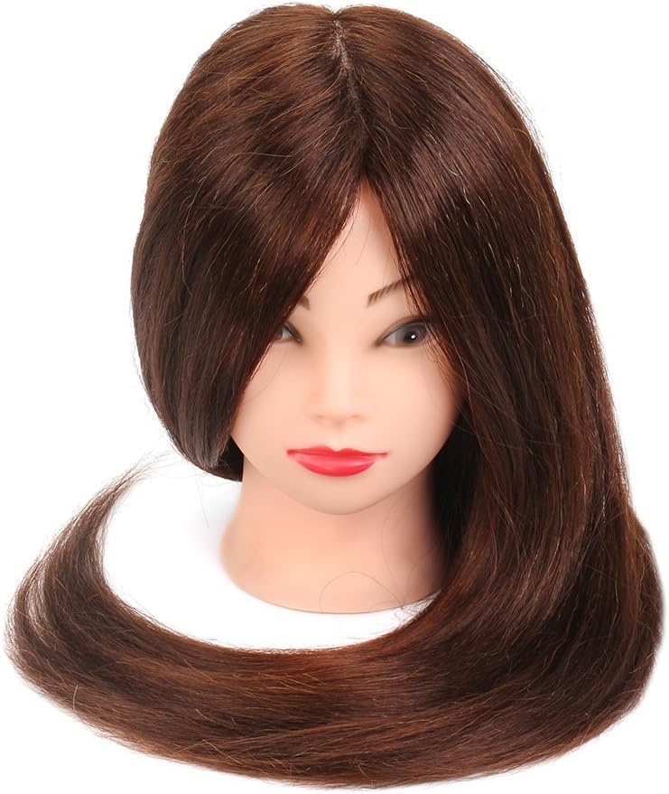 Übungskopf Neverland Beauty 24 Zoll 60% Echthaar Friseur Übungskopf Praxis Schaufensterpuppe Kopf mi