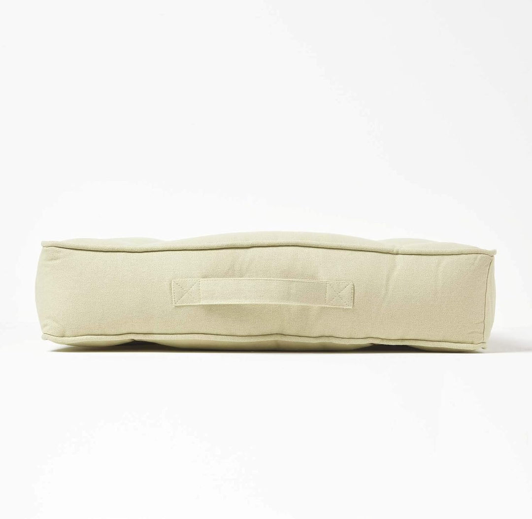 Homescapes Entlastungs-Kissen lindgrün 50x50 cm, orthopädisches Sitzkissen mit Aussparung, Lochkisse