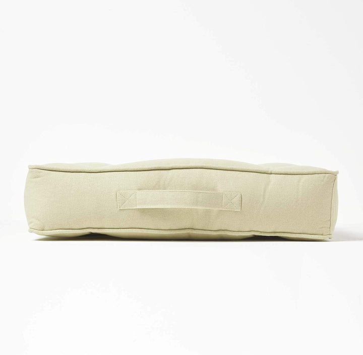 Homescapes Entlastungs-Kissen lindgrün 50x50 cm, orthopädisches Sitzkissen mit Aussparung, Lochkisse