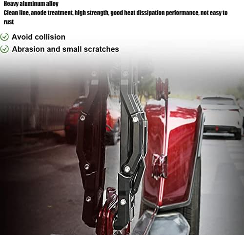 Aramox Türscharnier-Stufen-Fussrasten, Türscharnier-Stufen-Fusspedal aus Aluminiumlegierung, Rostfre