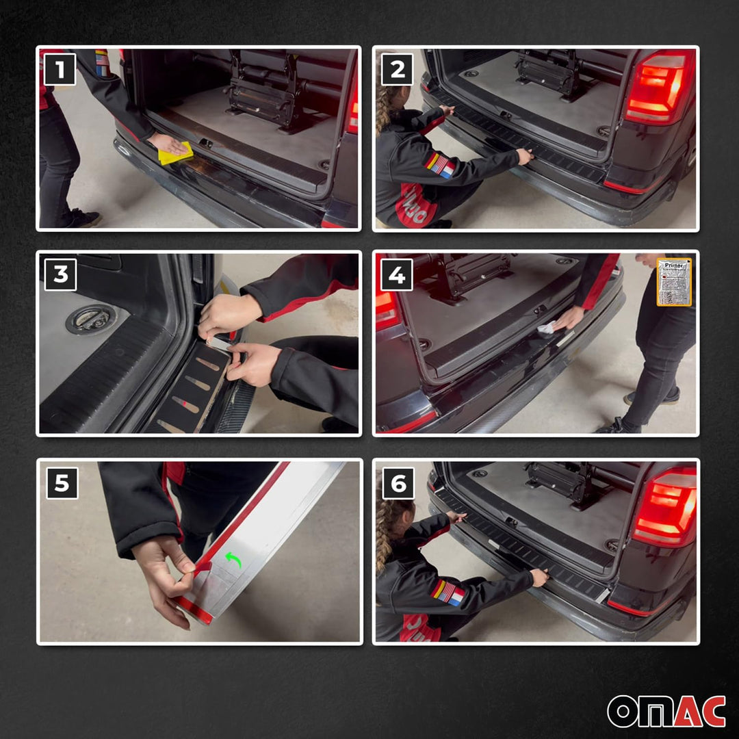 Ladekantenschutz Stassstangenschutz kompatibel mit Mercedes B Klasse W247 2018-2023 Edelstahl Chrom