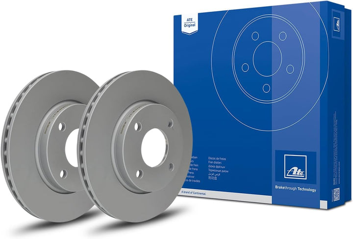 ATE Original Bremsscheibe - 2 Bremsscheiben - 24.0122-0172.1 - ECE-R90 Strassenzulassung