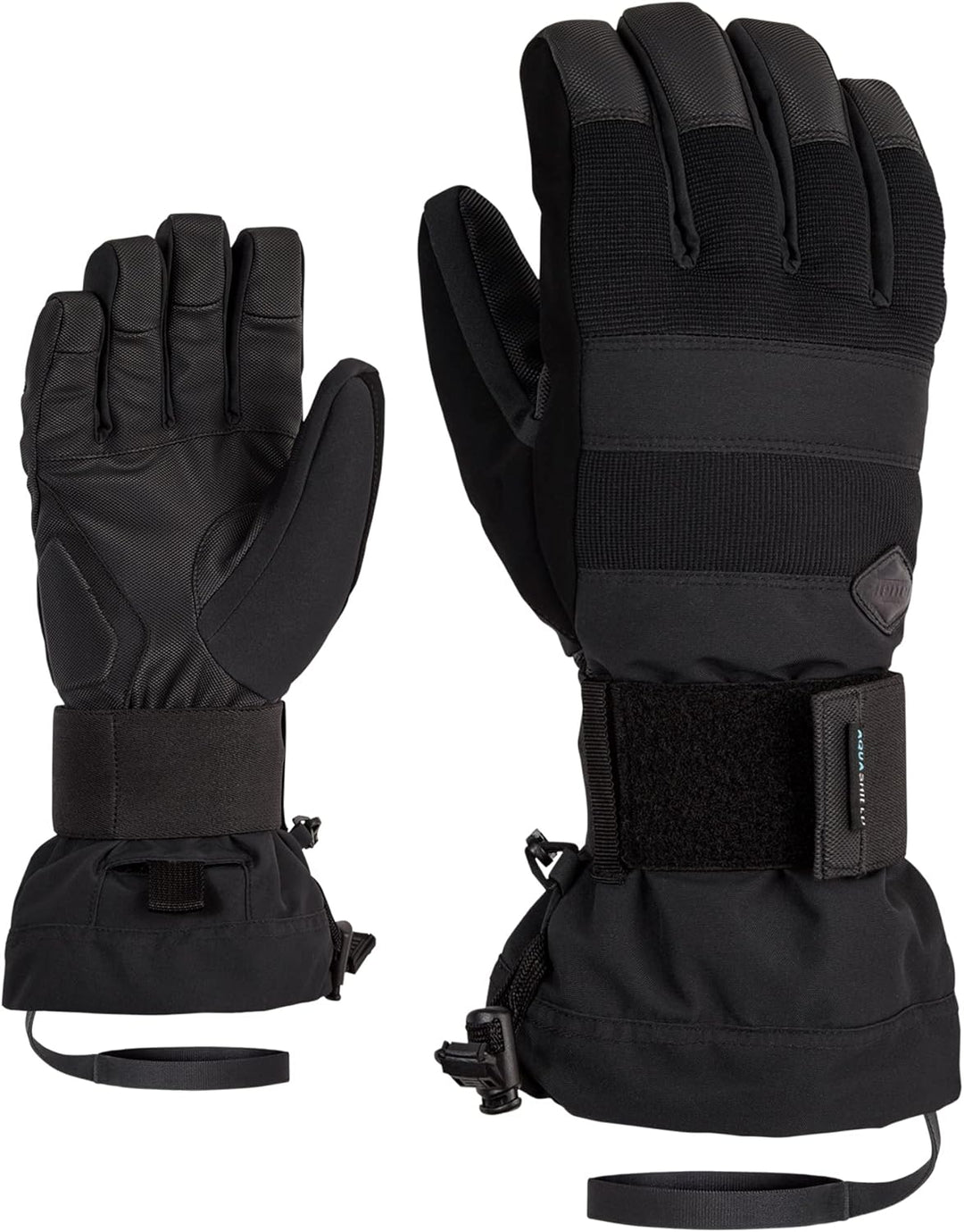 Ziener Herren Milo Snowboard-Handschuhe/Wintersport | wasserdicht, atmungsaktiv Protektor 8 Schwarz,