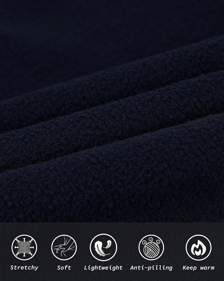 33,000ft Herren Fleece Weste Jacke Standkragen Ultraleicht Outdoor Ärmellose Fleecejacke Gilets Tops