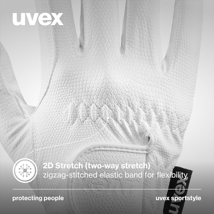 uvex Unisex – Erwachsene Sportstyle Reithandschuhe 5 Weiss, 5 Weiss