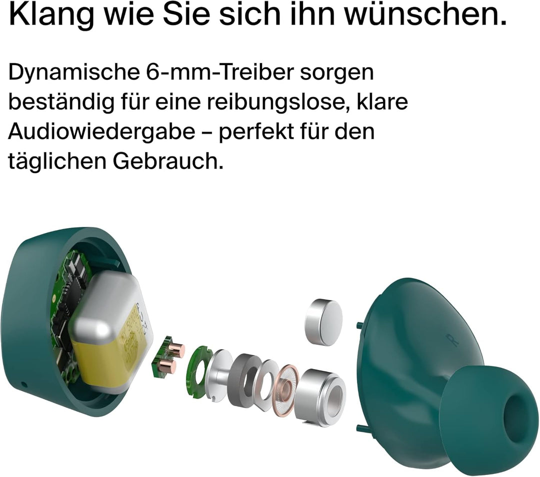 Belkin SoundForm Bolt True Wireless In-Ear-Kopfhörer, kabelloser Kopfhörer mit Mikrofon, Akkulaufzei