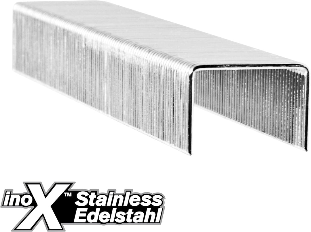 Rapid Tackerklammern Edelstahl Typ 13, 8mm Klammern V2A, 2.500 Stk., Feindrahtklammern für Holz und