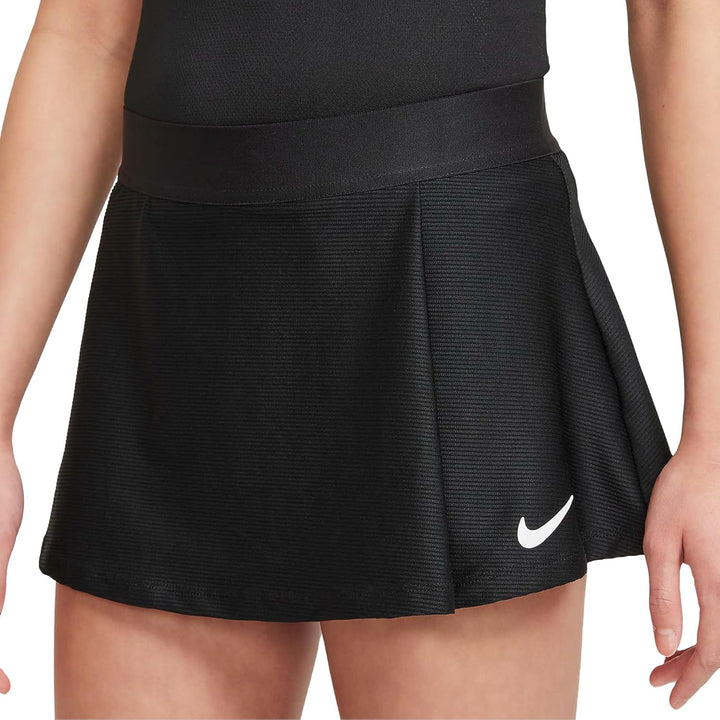 Nike Mädchen Court Victory Tennis-Rock 7 Jahre Black/White, 7 Jahre Black/White