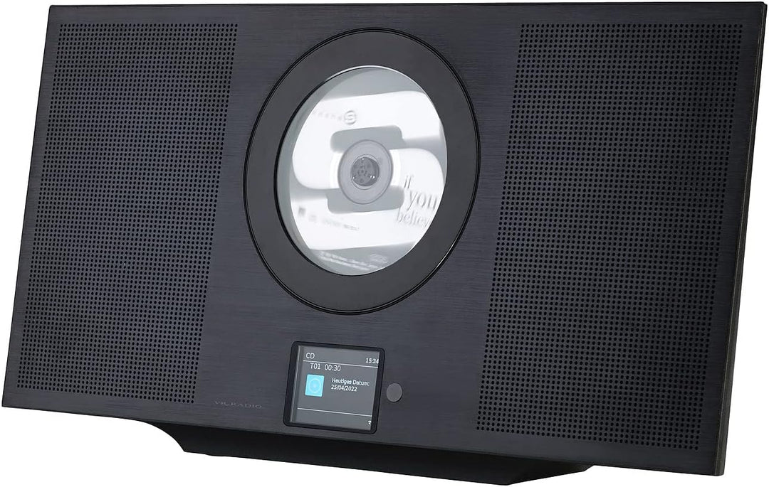 VR-Radio DAB Radio mit MP3 Player: Stereoanlage, Alu, Internet-Radio/CD/DAB+/Bluetooth, 60W, DSP, sc