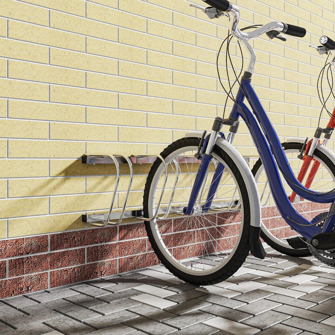 WOLTU Fahrradständer für 5 Fahrräder Fahrradhalterung auf dem Boden Aufstellständer für Fahrradaufhä