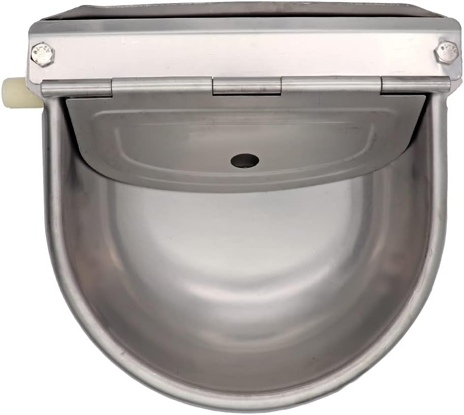 MUALROUS Tränkebecken für Rinder Automatische Waterer Bowl Edelstahl Rindertränke Wassertränke Pferd