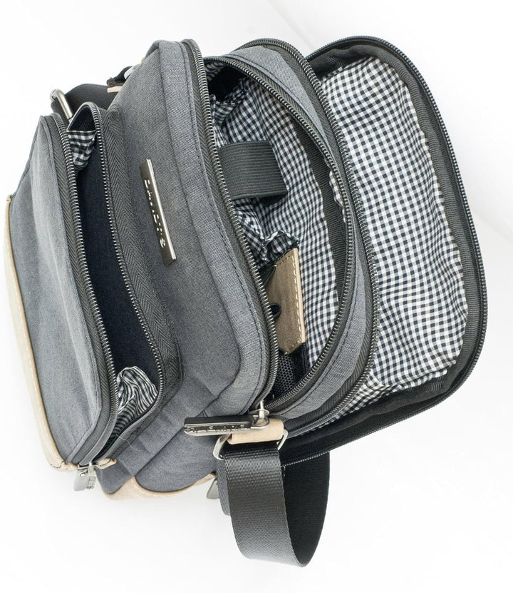 Bowatex Davidts Flugumhänger Umhängetasche 25x17x10 cm Anthrazit 258 010