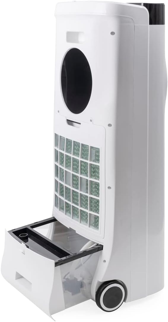MACOM Enjoy & Relax 984 Bladeless Cyclone Verdunstungskühler ohne Flügel mit Zentrifugalventilator