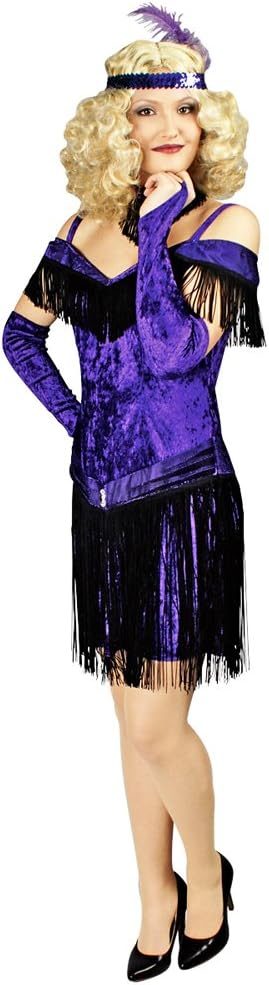 Charleston Kostüm Colette Fransenkleid - Tolles 20er / 30 er Jahre Kostüm für Mottoparty oder Karnev