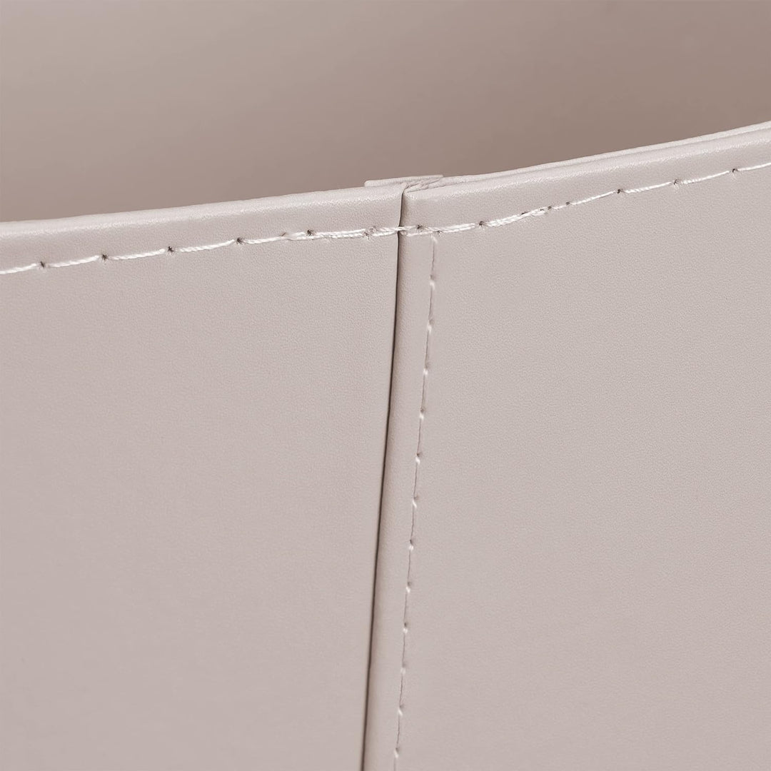 Relaxdays Holzkorb Kunstleder XL, stabiler Feuerholzkorb mit Tragegriffen, Brenn- und Kaminholz, All