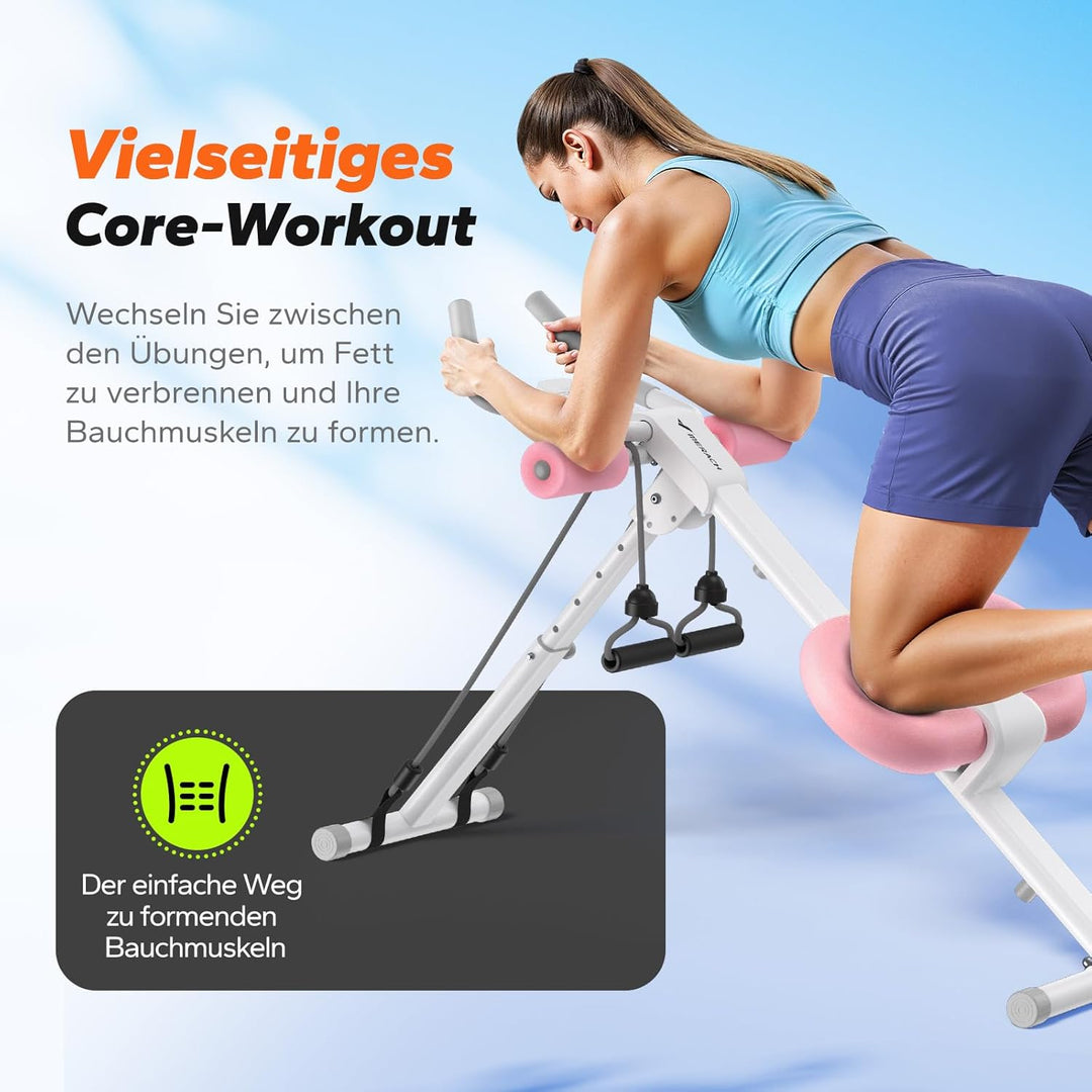 MERACH Bauchtrainer Bauchmuskeltrainer für Zuhause Multifunktionale Trainingsgerät für Ganzkörpertra