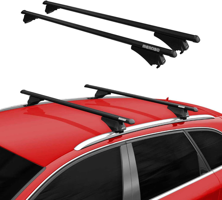 Menabo Grundträger Dachträger kompatibel mit Mercedes C-Klasse S206 2021-2023 Alu 75 Kg TÜV 2X Schwa