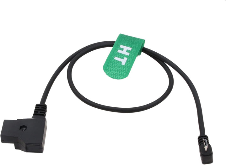 HangTon Nucleus-Nano Motor-Stromkabel P-TAP D-Tap auf Micro-USB, 90 Grad rechtwinklig, 14,8 V, 50 cm