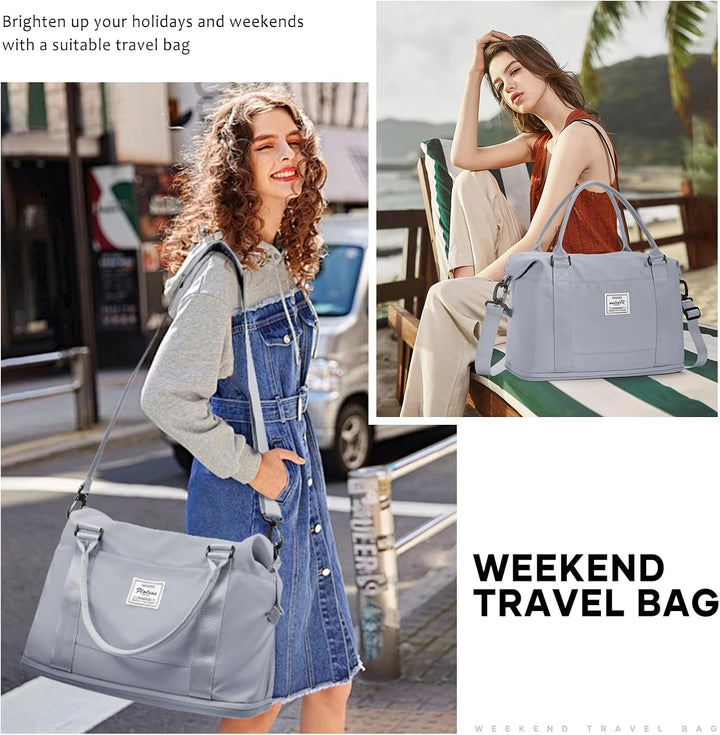 WEPLAN Reisetasche Damen Handgepäck Tasche Ryanair 40x20x25 für Flugzeug Airlines Sporttasche Reiset