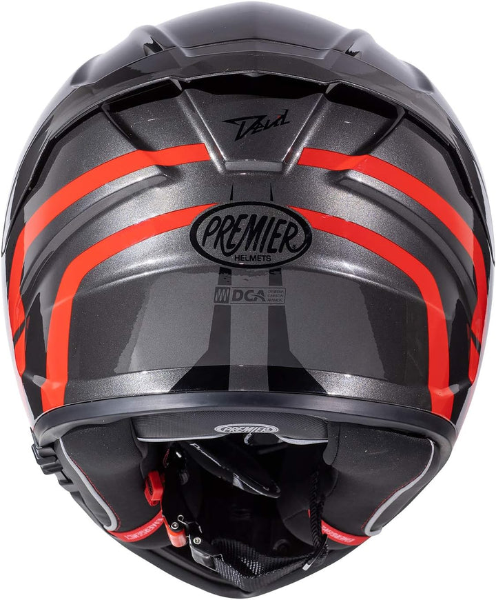 Premier Helm Devil GT 17,GRAU/SCHWARZ/ROT,M