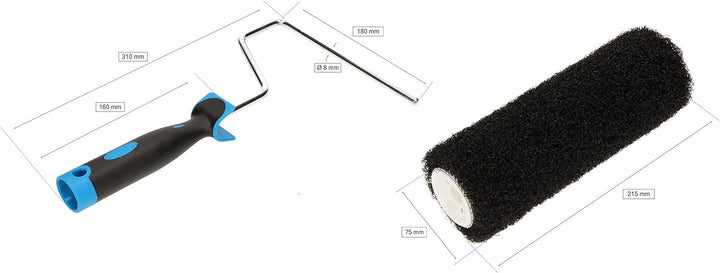 Finishwalze 220mm zum Auftragen von Rollputz auf Wänden Gipsbauplatten